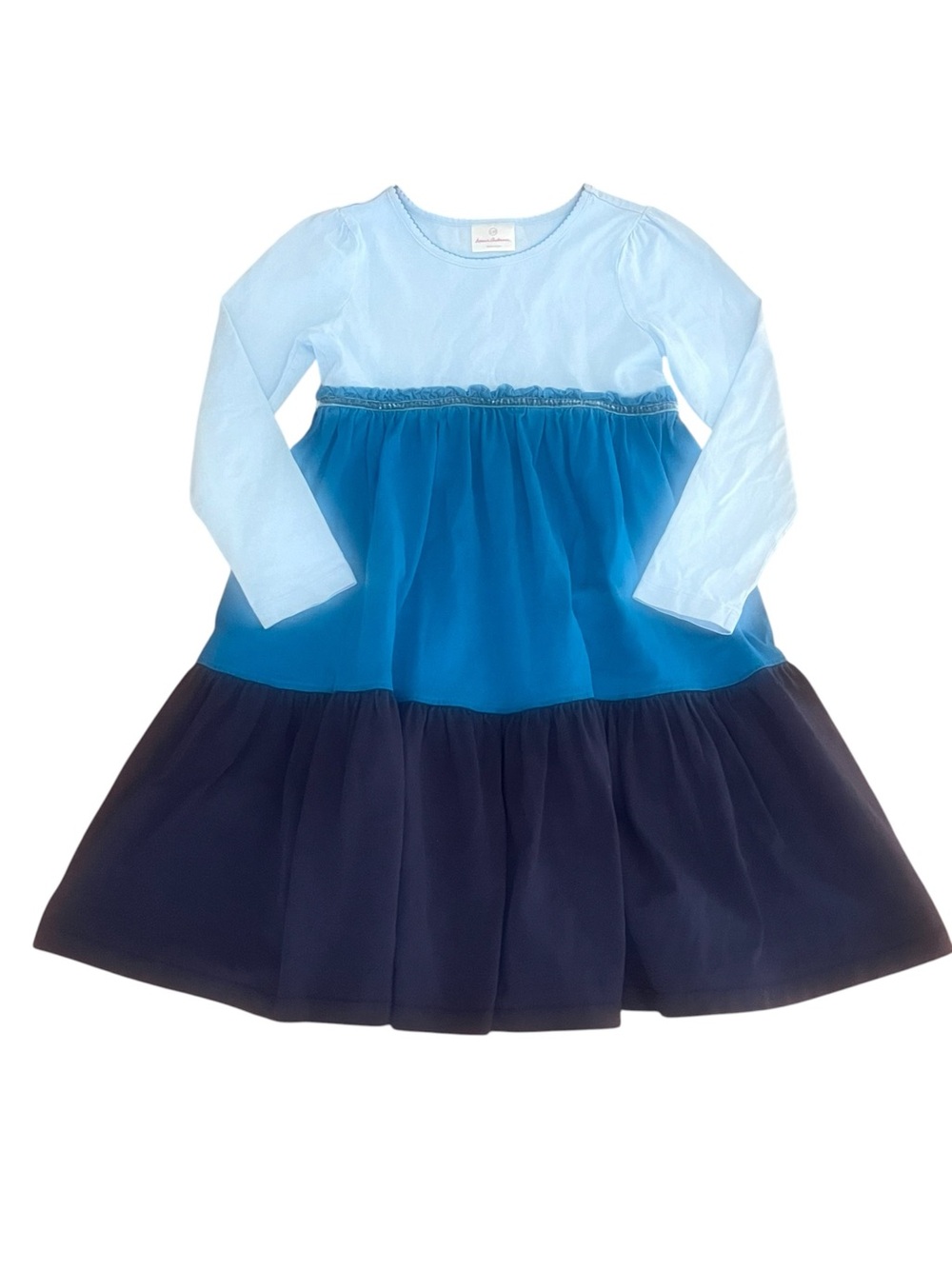 Hanna Andersson (130|8y) Colorblock Twirl Dress
